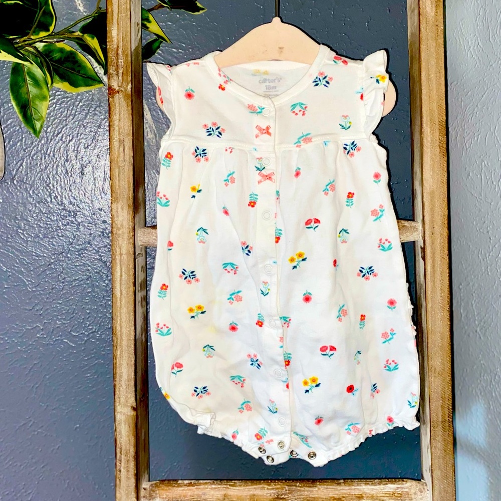 CARTERS FLORAL ROMPER - 18M